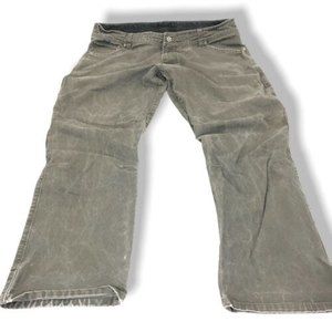 Kuhl Men's Pants Rydr Gusset Casual Vintage Patina Dye Khaki Green 40 x 32